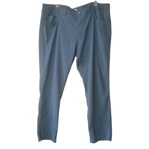 Tasc Mens Navy Blue Tailored Performance Lightweight Pants Size 40/30